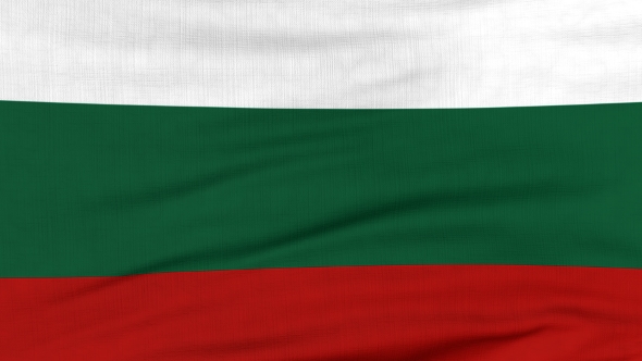 National Flag Of Bulgaria Flying On The Wind alt