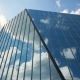 Office Building Skyscraper in the Windows of which reflected the passing clouds - VideoHive Item for Sale