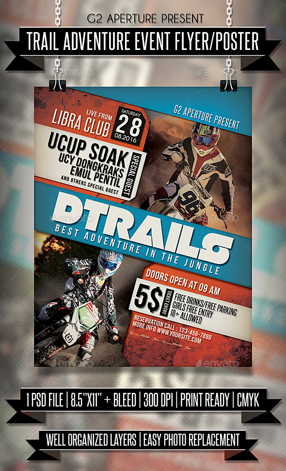 Trail Adventure Event Flyer / Poster by Martini50s GraphicRiver