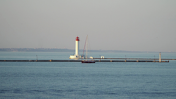 Lighthouse In The Bay