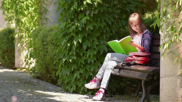 Girl Reading Book