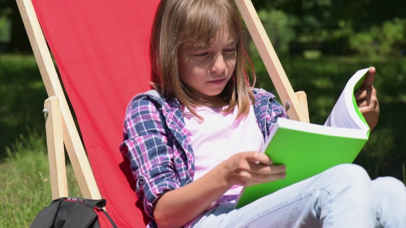 Girl Reading Book