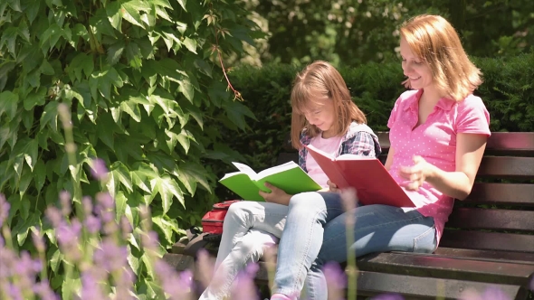 Mother And Daughter Reading Books