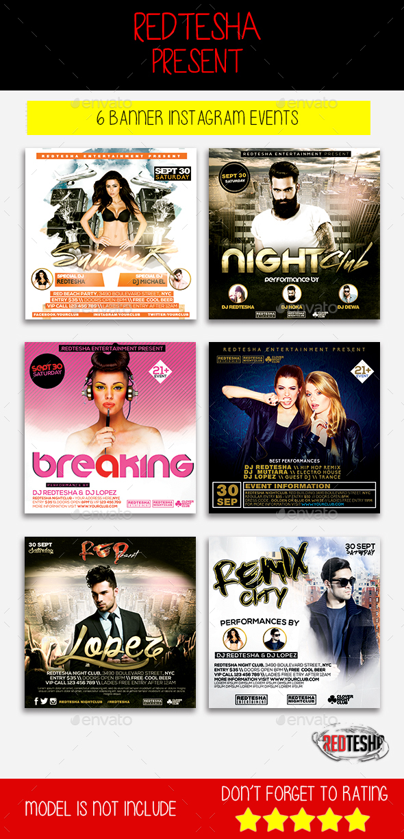 Instagram Banner Events By Redtesha Graphicriver