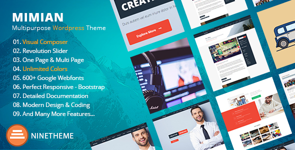 Mimian - Business WordPress Theme
