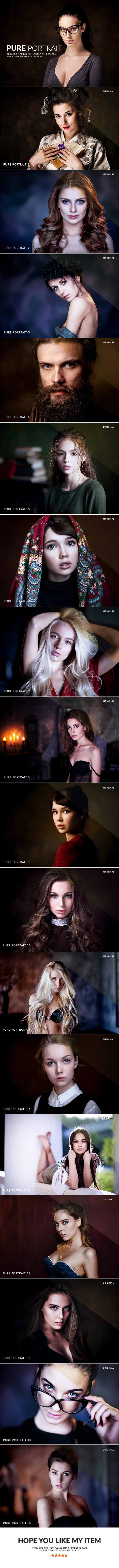 20 Pure Portrait Lightroom Presets - Portrait Lightroom Presets