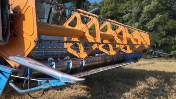 Harvester Working In The Field