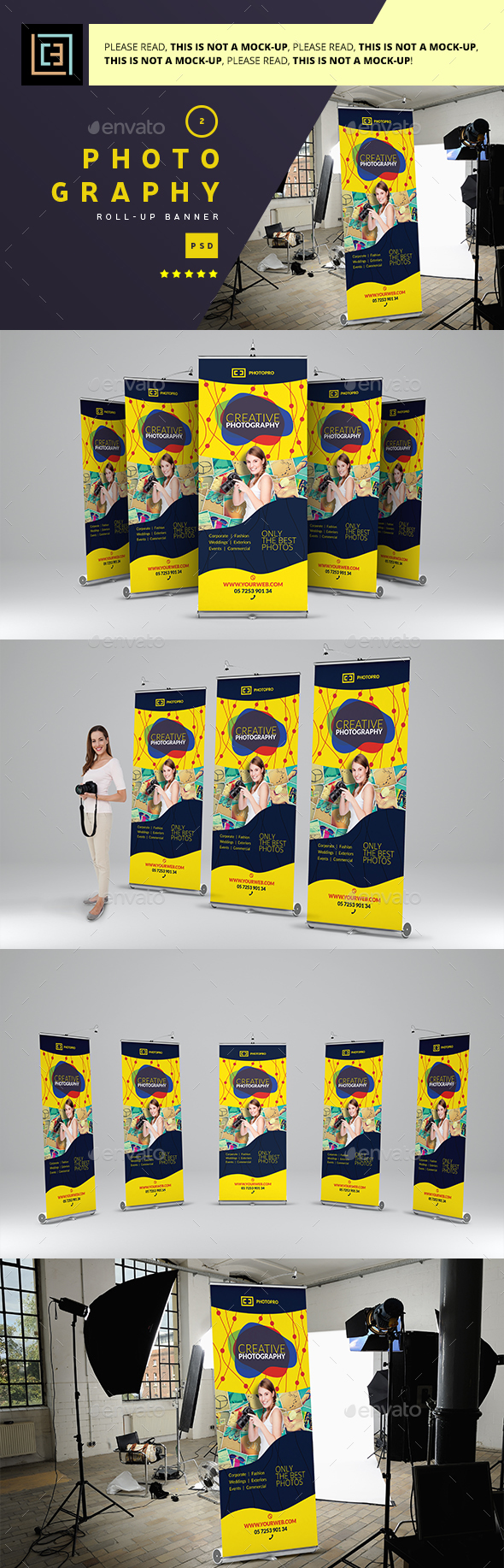 Photography - Roll-Up Banner 2 - Signage Print Templates