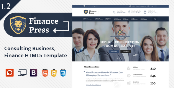 Finance Press - ThemeForest 15238103