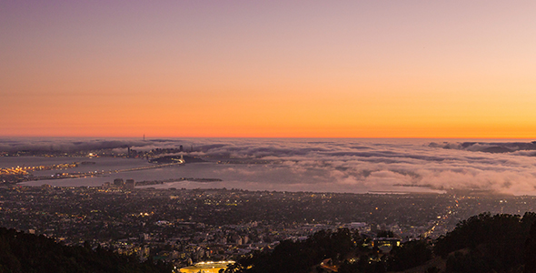 San Francisco Day To Night With Fog alt
