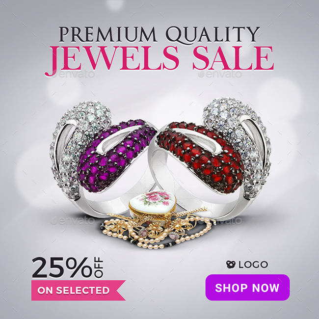 Jewelry Sale Banners by Hyov  GraphicRiver