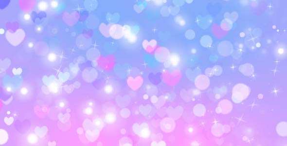 Colored Hearts Background , Motion Graphics | VideoHive