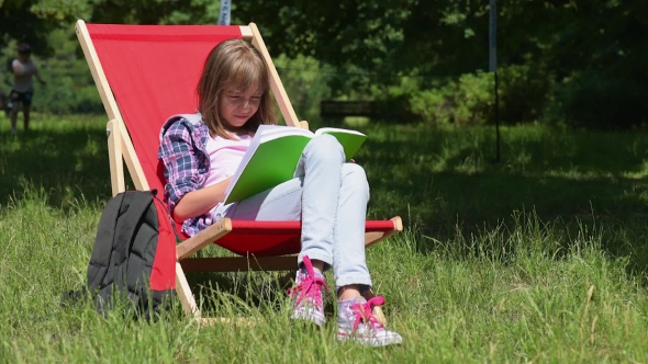 Girl Reading Book