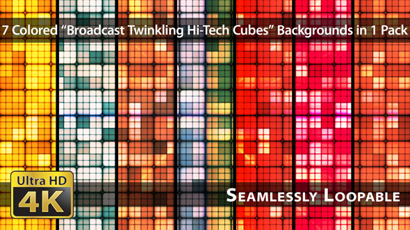 Broadcast Twinkling Hi-Tech Cubes - Pack 02