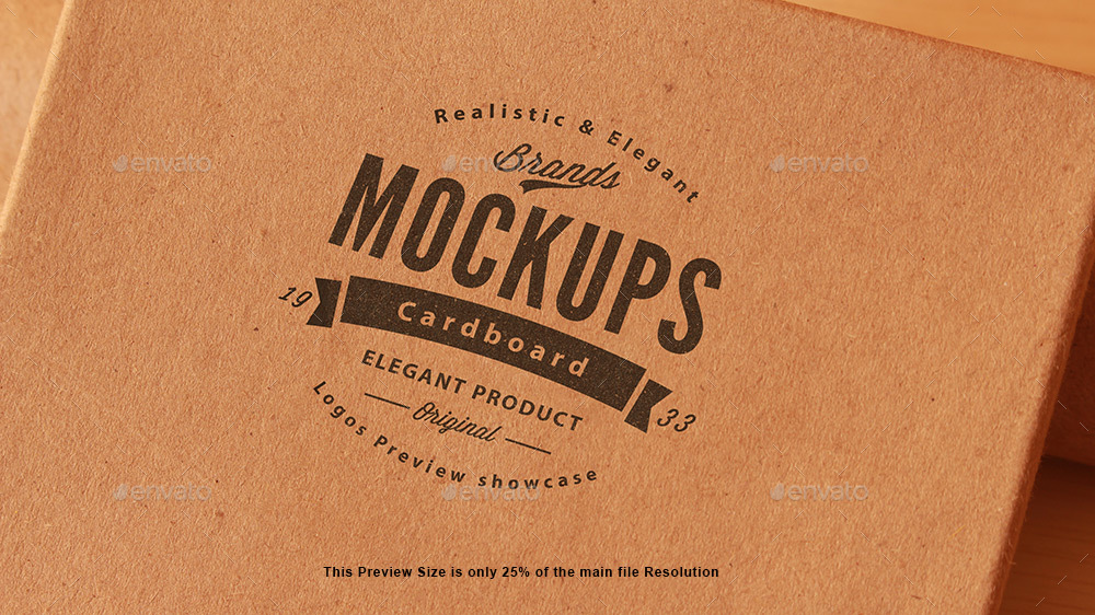 Download Photo-realistic Cardboard Logo Mockups by Media_Variety ...