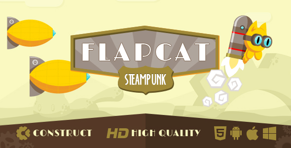 Game FlapCat Steampunk - CodeCanyon 7152642