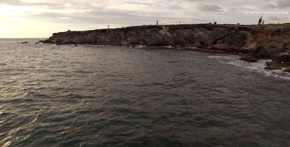 Mexico Sunrise Island Coast Fly Over 007 alt