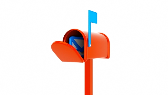 3D Animation Of Mailbox With Mail