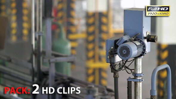 Industrial Automation with Assembly Machines in Motion - Pack of 2 Clips with Audio alt
