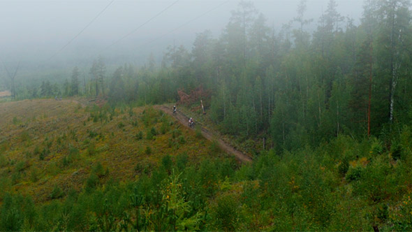 Two Bikes Rides on Mountain