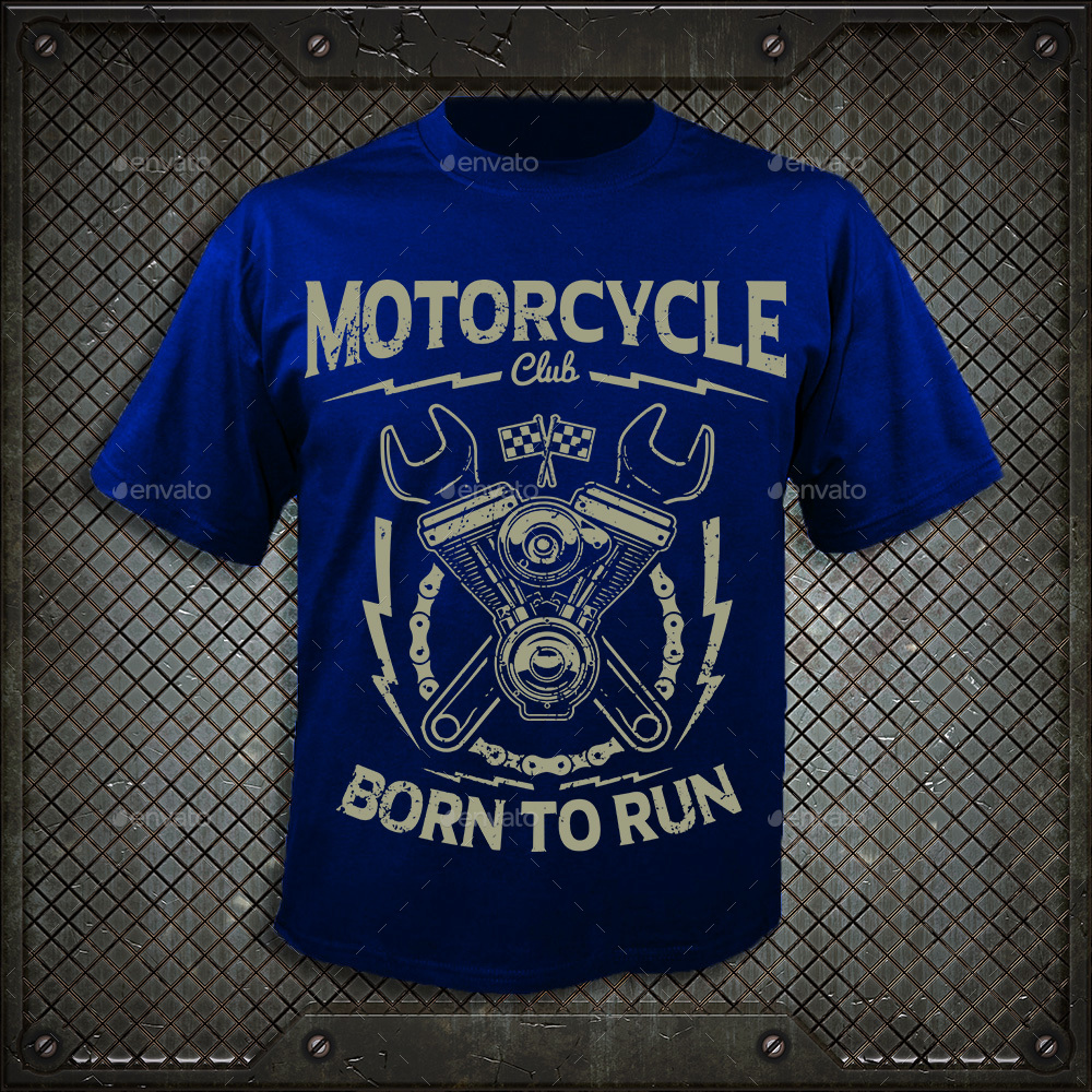 free eps mockup shirt download t Durro t Motorcycle by club design shirt GraphicRiver