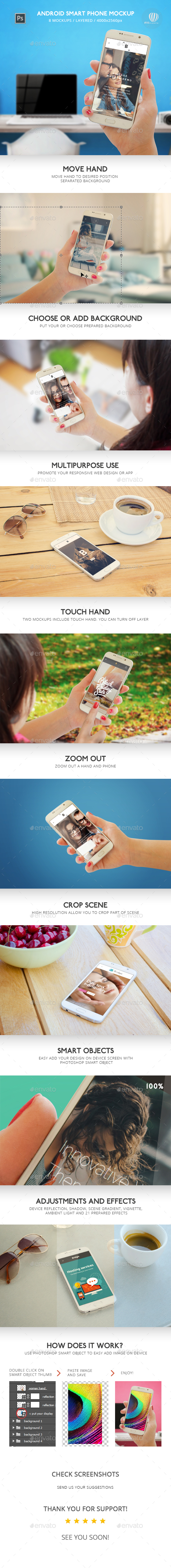 Smart Phone Mockup - Mobile Displays