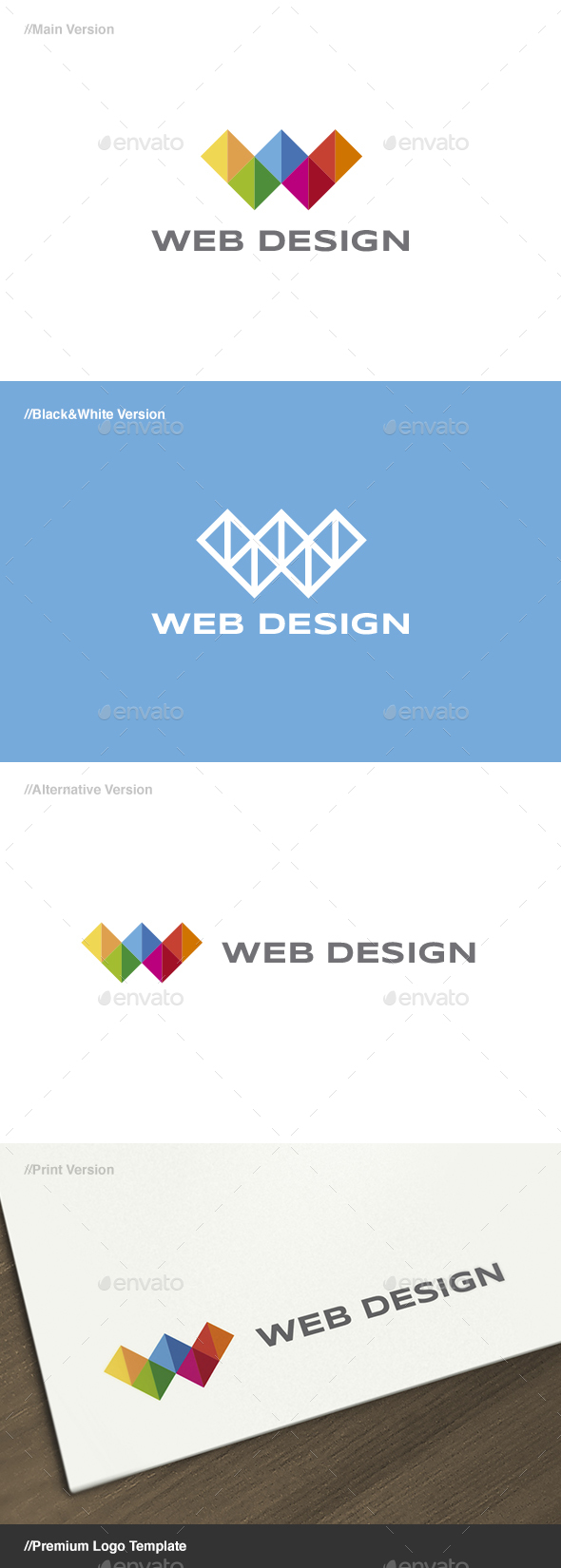 Web Design 3 - Letter W Logo - Letters Logo Templates