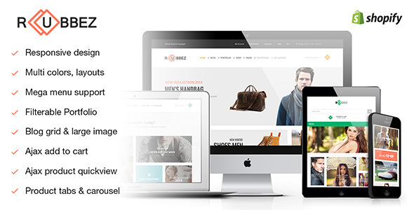 Rubbez - Responsive Shopify Theme - Shopify eCommerce