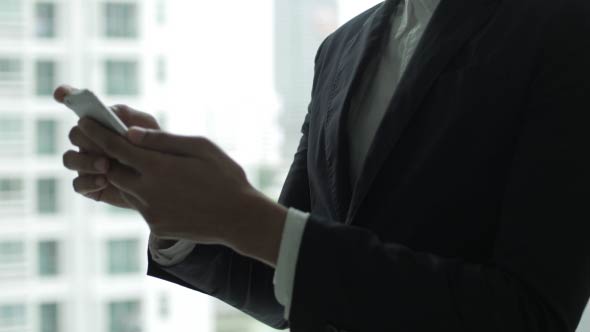 Businessman Typing alt