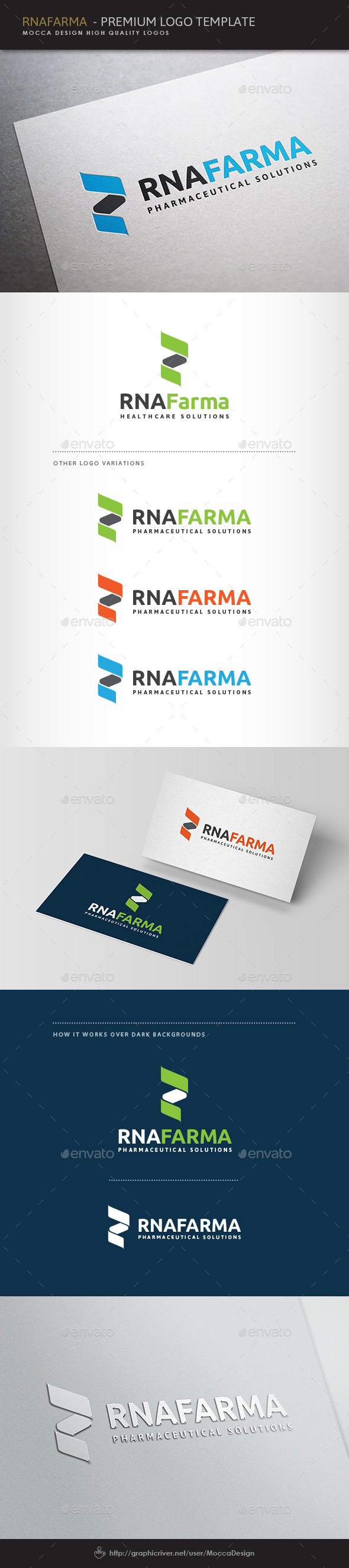 RNAfarma Logo - Vector Abstract