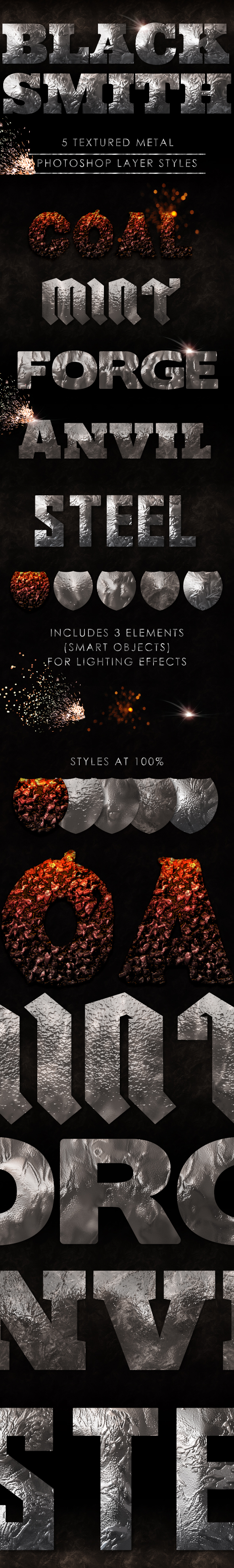 Blacksmith Layer Styles - Text Effects Actions