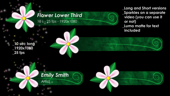 Flower Lower Third