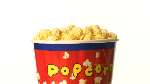 Popcorn In Box On White, Rotation alt