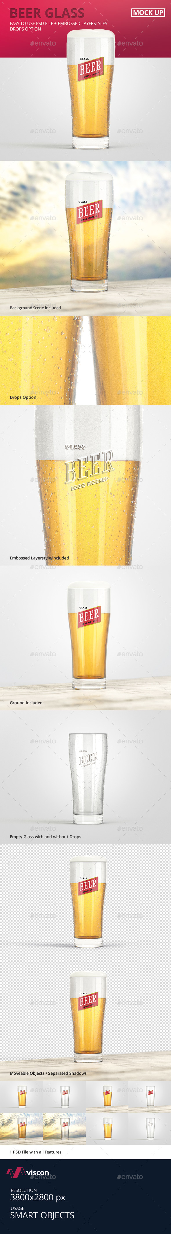 Download Beer Glass Logo Mock Up By Visconbiz Graphicriver