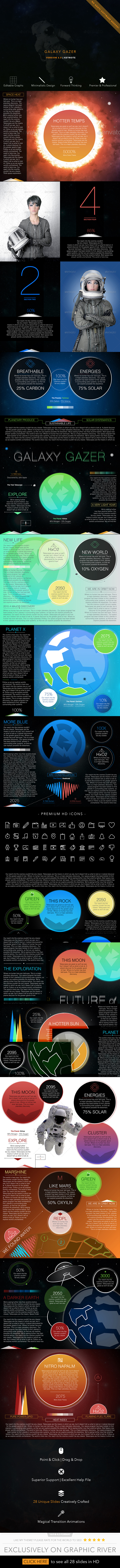 Galaxy Gazer Keynote Presentation - Nature Keynote Templates