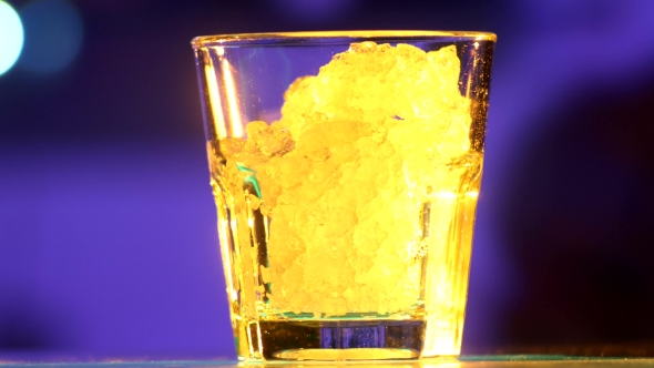 Barman Is Making Cocktail At Bar Counter In Dark, Shots,  alt