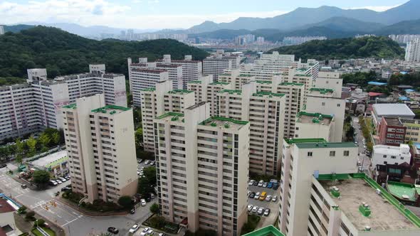 Korea Gumi City Doryang Dong Apartment Drone
