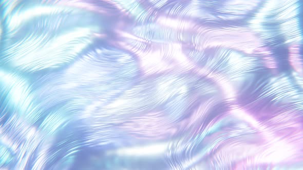 Liquid Waving Holographic Foil Moving Background