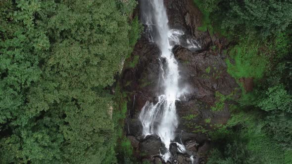Waterfall From High Altitude