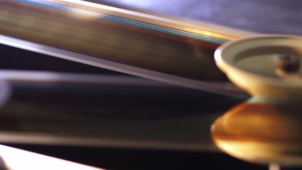 Film Runs Through a 35Mm Projector in a Movie Theater alt