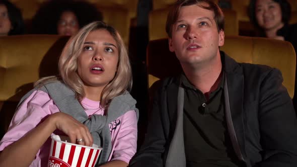 People Audience Watching Movie in Cinema Theater alt