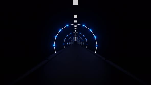 Endless flight in a beautiful tunnel.