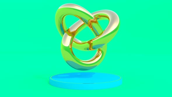 3d Mockup Podium Gold Luxury Object Able to Loop Seamless alt