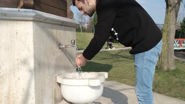 Hygiene On Public Fountain alt