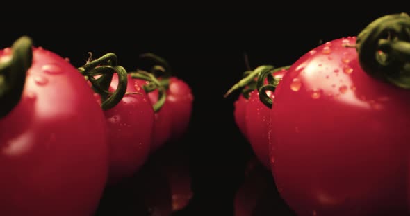 Red Tomatoes Water Drops  alt