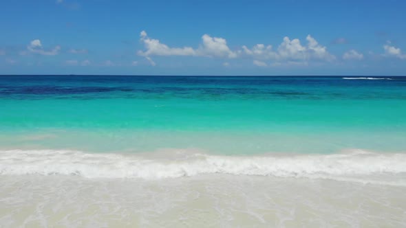 Beach Sand Sea Shore with Blue Water alt