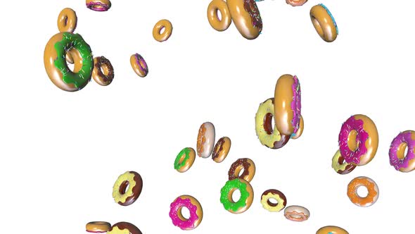 Moving donuts background
