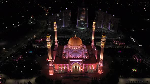 Mosque Pride of Muslims Named After the Prophet Muhammad in the City of Shali alt