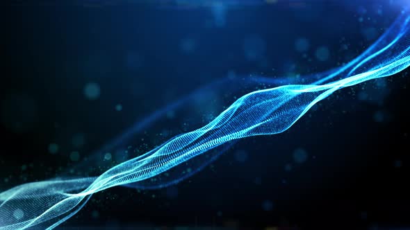 Digital Particles Wave Flow 01296