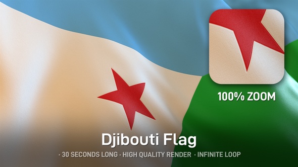 Djibouti Flag alt